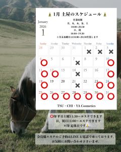 1月のスケジュール